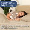 image400 Thread Count Cotton Sheet Set  King Size 100 Cotton Sheets  Easily Fits 8quot to 16quot Mattress  SilkySoft Wrinkle Free Breathable and Comfy  Deep Pockets ampamp Hotel Quality Bedding Set  Beige07  Cream