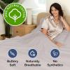 image400 Thread Count Cotton Sheet Set  King Size 100 Cotton Sheets  Easily Fits 8quot to 16quot Mattress  SilkySoft Wrinkle Free Breathable and Comfy  Deep Pockets ampamp Hotel Quality Bedding Set  Beige03  Light Grey