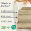 image400 Thread Count Cotton Sheet Set  King Size 100 Cotton Sheets  Easily Fits 8quot to 16quot Mattress  SilkySoft Wrinkle Free Breathable and Comfy  Deep Pockets ampamp Hotel Quality Bedding Set  Beige09  Beige