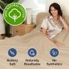 image400 Thread Count Cotton Sheet Set  King Size 100 Cotton Sheets  Easily Fits 8quot to 16quot Mattress  SilkySoft Wrinkle Free Breathable and Comfy  Deep Pockets ampamp Hotel Quality Bedding Set  Beige07  Cream
