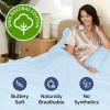 image400 Thread Count Cotton Sheet Set  King Size 100 Cotton Sheets  Easily Fits 8quot to 16quot Mattress  SilkySoft Wrinkle Free Breathable and Comfy  Deep Pockets ampamp Hotel Quality Bedding Set  Beige11  Baby Blue