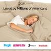 image400 Thread Count Cotton Sheet Set  King Size 100 Cotton Sheets  Easily Fits 8quot to 16quot Mattress  SilkySoft Wrinkle Free Breathable and Comfy  Deep Pockets ampamp Hotel Quality Bedding Set  Beige07  Cream