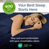 image400 Thread Count Cotton Sheet Set  King Size 100 Cotton Sheets  Easily Fits 8quot to 16quot Mattress  SilkySoft Wrinkle Free Breathable and Comfy  Deep Pockets ampamp Hotel Quality Bedding Set  Beige13  Navy Blue