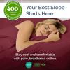 image400 Thread Count Cotton Sheet Set  King Size 100 Cotton Sheets  Easily Fits 8quot to 16quot Mattress  SilkySoft Wrinkle Free Breathable and Comfy  Deep Pockets ampamp Hotel Quality Bedding Set  Beige15  Burgundy