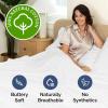 image400 Thread Count Cotton Sheet Set  King Size 100 Cotton Sheets  Easily Fits 8quot to 16quot Mattress  SilkySoft Wrinkle Free Breathable and Comfy  Deep Pockets ampamp Hotel Quality Bedding Set  Beige01  White