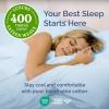image400 Thread Count Cotton Sheet Set  King Size 100 Cotton Sheets  Easily Fits 8quot to 16quot Mattress  SilkySoft Wrinkle Free Breathable and Comfy  Deep Pockets ampamp Hotel Quality Bedding Set  Beige11  Baby Blue