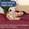 image400 Thread Count Cotton Sheet Set  King Size 100 Cotton Sheets  Easily Fits 8quot to 16quot Mattress  SilkySoft Wrinkle Free Breathable and Comfy  Deep Pockets ampamp Hotel Quality Bedding Set  Beige15  Burgundy