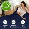 image400 Thread Count Cotton Sheet Set  King Size 100 Cotton Sheets  Easily Fits 8quot to 16quot Mattress  SilkySoft Wrinkle Free Breathable and Comfy  Deep Pockets ampamp Hotel Quality Bedding Set  Beige13  Navy Blue