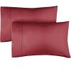 image400 Thread Count Cotton Sheet Set  Twin XL Size 100 Cotton Sheets  Easily Fits 8quot to 16quot Mattress  SilkySoft Wrinkle Free Breathable ampamp Comfy  Deep Pockets ampamp Hotel Quality Bedding Set  White15  Burgundy
