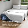 imageAir Mattress Sheet Set for Queen Size  4 Piece Breathable ampamp Cooling Sheets w Extra Deep Pockets  Fits Inflatable ampamp Blow Up Air Mattresses Up to 24 Inches Thick  Ultra Soft ampamp Wrinkle Free  White01  White