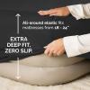 imageAir Mattress Sheet Set for Queen Size  4 Piece Breathable ampamp Cooling Sheets w Extra Deep Pockets  Fits Inflatable ampamp Blow Up Air Mattresses Up to 24 Inches Thick  Ultra Soft ampamp Wrinkle Free  White04  Black