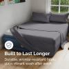 imageAir Mattress Sheet Set for Queen Size  4 Piece Breathable ampamp Cooling Sheets w Extra Deep Pockets  Fits Inflatable ampamp Blow Up Air Mattresses Up to 24 Inches Thick  Ultra Soft ampamp Wrinkle Free  White03  Dark Grey