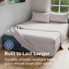 imageAir Mattress Sheet Set for Queen Size  4 Piece Breathable ampamp Cooling Sheets w Extra Deep Pockets  Fits Inflatable ampamp Blow Up Air Mattresses Up to 24 Inches Thick  Ultra Soft ampamp Wrinkle Free  White02  Light Grey
