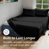 imageAir Mattress Sheet Set for Queen Size  4 Piece Breathable ampamp Cooling Sheets w Extra Deep Pockets  Fits Inflatable ampamp Blow Up Air Mattresses Up to 24 Inches Thick  Ultra Soft ampamp Wrinkle Free  White04  Black