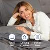 imageDark Grey 3Piece Sheet Set ampamp Pillowcase Bedding Bundle Twin XL Size  Bed Set Includes Complete Twin XL Sheet Set and 2 Twin XL Pillowcases  Hotel Luxury Cooling Sheets ampamp Pillowcase Bedding Set