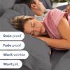 imageDark Grey 3Piece Sheet Set ampamp Pillowcase Bedding Bundle Twin XL Size  Bed Set Includes Complete Twin XL Sheet Set and 2 Twin XL Pillowcases  Hotel Luxury Cooling Sheets ampamp Pillowcase Bedding Set