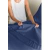 imageExtra Deep Pockets 400 Thread Count 100 Cotton 4 Piece Queen Size Bedding Sheet Set  Breathable ampamp Cooling  Hotel Luxury Bed Sheets Set  Extra Soft Wrinkle Free ampamp Comfy White Bedding Sheets Set07  Navy Blue