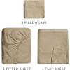 imageExtra Deep Pockets 400 Thread Count 100 Cotton 4 Piece Queen Size Bedding Sheet Set  Breathable ampamp Cooling  Hotel Luxury Bed Sheets Set  Extra Soft Wrinkle Free ampamp Comfy White Bedding Sheets Set04  Cream