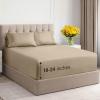 imageExtra Deep Pockets 400 Thread Count 100 Cotton 4 Piece Queen Size Bedding Sheet Set  Breathable ampamp Cooling  Hotel Luxury Bed Sheets Set  Extra Soft Wrinkle Free ampamp Comfy White Bedding Sheets Set04  Cream