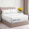 imageExtra Deep Pockets 400 Thread Count 100 Cotton 4 Piece Queen Size Bedding Sheet Set  Breathable ampamp Cooling  Hotel Luxury Bed Sheets Set  Extra Soft Wrinkle Free ampamp Comfy White Bedding Sheets Set01  White