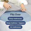 imageExtra Deep Twin 400 Thread Count Cotton Fitted Sheet  Hotel Luxury Single Fitted Sheet Only  Easily Fits 18quot to 24quot Mattress  Soft Wrinkle Free ampamp Breathable ampamp Comfy Extra Deep Pockets Light Grey02  Light Grey