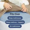 imageExtra Deep Twin 400 Thread Count Cotton Fitted Sheet  Hotel Luxury Single Fitted Sheet Only  Easily Fits 18quot to 24quot Mattress  Soft Wrinkle Free ampamp Breathable ampamp Comfy Extra Deep Pockets Light Grey04  Cream