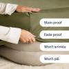 imageExtra Deep Twin 400 Thread Count Cotton Fitted Sheet  Hotel Luxury Single Fitted Sheet Only  Easily Fits 18quot to 24quot Mattress  Soft Wrinkle Free ampamp Breathable ampamp Comfy Extra Deep Pockets Light Grey09  Sage Green