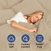 imageExtra Deep Twin 400 Thread Count Cotton Fitted Sheet  Hotel Luxury Single Fitted Sheet Only  Easily Fits 18quot to 24quot Mattress  Soft Wrinkle Free ampamp Breathable ampamp Comfy Extra Deep Pockets Light Grey04  Cream