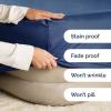 imageExtra Deep Twin 400 Thread Count Cotton Fitted Sheet  Hotel Luxury Single Fitted Sheet Only  Easily Fits 18quot to 24quot Mattress  Soft Wrinkle Free ampamp Breathable ampamp Comfy Extra Deep Pockets Light Grey07  Navy Blue