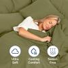 imageExtra Deep Twin 400 Thread Count Cotton Fitted Sheet  Hotel Luxury Single Fitted Sheet Only  Easily Fits 18quot to 24quot Mattress  Soft Wrinkle Free ampamp Breathable ampamp Comfy Extra Deep Pockets Light Grey09  Sage Green