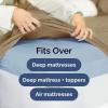 imageExtra Deep Twin 400 Thread Count Cotton Fitted Sheet  Hotel Luxury Single Fitted Sheet Only  Easily Fits 18quot to 24quot Mattress  Soft Wrinkle Free ampamp Breathable ampamp Comfy Extra Deep Pockets Light Grey05  Beige