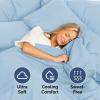 imageExtra Deep Twin 400 Thread Count Cotton Fitted Sheet  Hotel Luxury Single Fitted Sheet Only  Easily Fits 18quot to 24quot Mattress  Soft Wrinkle Free ampamp Breathable ampamp Comfy Extra Deep Pockets Light Grey06  Light Blue