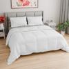 imageFull Comforter Set  3 Piece Bed Set for All Seasons  1 Soft Quilted Comforter w Corner Tabs ampamp 2 Pillow Shams  Comfy Cozy ampamp Breathable  Premium Down Duvet Insert  OekoTEX  Full Size Dark GreyWhite