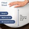 imageFull Comforter Set  7 Piece Bed in a Bag Queen Size Bed Set  Down Alternative Comforter Flat Sheet Fitted Sheet Pillowcases ampamp Shams for All Seasons  Ultra Soft Comfy ampamp Breathable  Navy Blue01  White