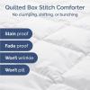 imageFull Comforter Set  7 Piece Bed in a Bag Queen Size Bed Set  Down Alternative Comforter Flat Sheet Fitted Sheet Pillowcases ampamp Shams for All Seasons  Ultra Soft Comfy ampamp Breathable  Navy Blue01  White