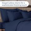 imageFull Comforter Set  7 Piece Bed in a Bag Queen Size Bed Set  Down Alternative Comforter Flat Sheet Fitted Sheet Pillowcases ampamp Shams for All Seasons  Ultra Soft Comfy ampamp Breathable  Navy Blue03  Navy Blue