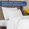 imageFull Comforter Set  7 Piece Bed in a Bag Queen Size Bed Set  Down Alternative Comforter Flat Sheet Fitted Sheet Pillowcases ampamp Shams for All Seasons  Ultra Soft Comfy ampamp Breathable  Navy Blue01  White