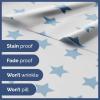imageKids Baseball Queen 4 Piece Sheet Set  Boys Girls Teens Toddler  Easy Fit Deep Pockets  Breathable Hotel Quality Bedding Sheets  Machine Washable  Wrinkle Free  Cute Cozy Soft  CGK Linens05  Blue Stars