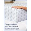 imageKids Baseball Queen 4 Piece Sheet Set  Boys Girls Teens Toddler  Easy Fit Deep Pockets  Breathable Hotel Quality Bedding Sheets  Machine Washable  Wrinkle Free  Cute Cozy Soft  CGK Linens05  Blue Stars