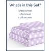 imageKids Baseball Queen 4 Piece Sheet Set  Boys Girls Teens Toddler  Easy Fit Deep Pockets  Breathable Hotel Quality Bedding Sheets  Machine Washable  Wrinkle Free  Cute Cozy Soft  CGK Linens07  Purple Dots