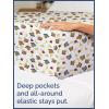 imageKids Baseball Queen 4 Piece Sheet Set  Boys Girls Teens Toddler  Easy Fit Deep Pockets  Breathable Hotel Quality Bedding Sheets  Machine Washable  Wrinkle Free  Cute Cozy Soft  CGK Linens24  Monkeys
