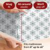 imageQueen Christmas Buffalo Plaid BampampW Sheet Set  Holiday Xmas Pattern Bedding Set  Deep Pockets  Snug Fit  4 Piece  Wrinkle Free  Comfy Festive Winter  Holiday Sheets for Women Men Kids ampamp Teens18  Gray Snowflakes