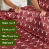 imageQueen Christmas Buffalo Plaid BampampW Sheet Set  Holiday Xmas Pattern Bedding Set  Deep Pockets  Snug Fit  4 Piece  Wrinkle Free  Comfy Festive Winter  Holiday Sheets for Women Men Kids ampamp Teens32  Holiday Stag