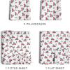imageQueen Christmas Buffalo Plaid BampampW Sheet Set  Holiday Xmas Pattern Bedding Set  Deep Pockets  Snug Fit  4 Piece  Wrinkle Free  Comfy Festive Winter  Holiday Sheets for Women Men Kids ampamp TeensChristmas Cars