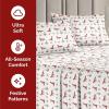 imageQueen Christmas Buffalo Plaid BampampW Sheet Set  Holiday Xmas Pattern Bedding Set  Deep Pockets  Snug Fit  4 Piece  Wrinkle Free  Comfy Festive Winter  Holiday Sheets for Women Men Kids ampamp Teens23  Winter Fox
