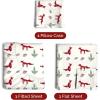 imageQueen Christmas Buffalo Plaid BampampW Sheet Set  Holiday Xmas Pattern Bedding Set  Deep Pockets  Snug Fit  4 Piece  Wrinkle Free  Comfy Festive Winter  Holiday Sheets for Women Men Kids ampamp Teens23  Winter Fox