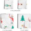 imageQueen Christmas Buffalo Plaid BampampW Sheet Set  Holiday Xmas Pattern Bedding Set  Deep Pockets  Snug Fit  4 Piece  Wrinkle Free  Comfy Festive Winter  Holiday Sheets for Women Men Kids ampamp TeensNutcracker Ballet