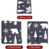 imageQueen Christmas Buffalo Plaid BampampW Sheet Set  Holiday Xmas Pattern Bedding Set  Deep Pockets  Snug Fit  4 Piece  Wrinkle Free  Comfy Festive Winter  Holiday Sheets for Women Men Kids ampamp Teens29  Woodland Animals