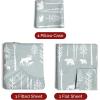 imageQueen Christmas Buffalo Plaid BampampW Sheet Set  Holiday Xmas Pattern Bedding Set  Deep Pockets  Snug Fit  4 Piece  Wrinkle Free  Comfy Festive Winter  Holiday Sheets for Women Men Kids ampamp Teens25  Winter Animals