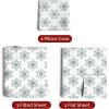 imageQueen Christmas Buffalo Plaid BampampW Sheet Set  Holiday Xmas Pattern Bedding Set  Deep Pockets  Snug Fit  4 Piece  Wrinkle Free  Comfy Festive Winter  Holiday Sheets for Women Men Kids ampamp Teens18  Gray Snowflakes